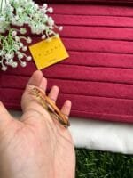 Beautiful design golden open bangle✨1472 - Image 2