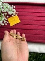 Beautiful design golden open bangle✨1472 - Image 3