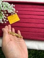 Beautiful design golden open bangle✨1472 - Image 4