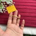 Beautiful design golden open bangle✨1472