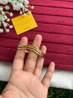 Stainless steel Beautiful layer design Golden open bangle✨1462