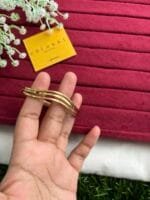 Stainless steel Beautiful layer design Golden open bangle✨1462 - Image 2