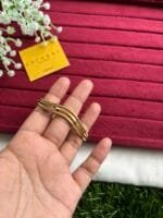 Stainless steel Beautiful layer design Golden open bangle✨1462 - Image 6