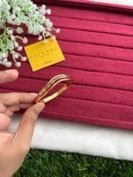 Stainless steel Beautiful layer design Golden open bangle✨1462 - Image 7