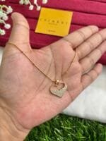 Stainless steel Beautiful heart design Golden Necklace ♥️1471