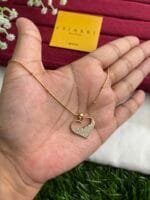 Stainless steel Beautiful heart design Golden Necklace ♥️1471 - Image 3