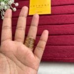 Stainless steel Beautiful adjustable size layer design Golden Ring😍1455