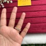 Stainless steel Beautiful Adjustable Ring pearl Design Golden ✨1456