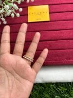 Stainless steel Beautiful Adjustable Ring pearl Design Golden ✨1456