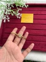 Beautiful stainless steel Golden open bangle✨1473 - Image 2