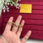 Beautiful stainless steel Golden open bangle✨1473