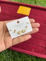 Trendy Earring combo set of three stud🌟1361 - Image 2