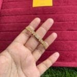 Beautiful Diamond imitation premium Rosegold open bangle🌸1337