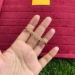 Xuping Beautiful diamond imitation Rosegold open bangle✨1356