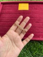 Xuping Beautiful diamond imitation Rosegold open bangle✨1356