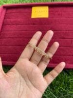 Xuping Beautiful diamond imitation Rosegold open bangle✨1356 - Image 2