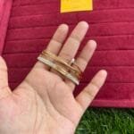 Stainless Beautiful broad design Rosegold open bangle✨1329