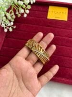 Beautiful broad design Golden open bangle♥️1341 - Image 5