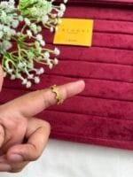 Beautiful clover design no stone adjustable ring✨1384