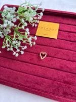stainless steel Golden heart design no stone Adjustable Ring✨1383 - Image 3