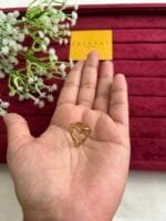 stainless steel Golden heart design no stone Adjustable Ring✨1383 - Image 2