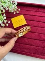 Stainless steel Beautiful no stone design Golden open bangle♥️1339 - Image 2