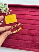 Stainless Beautiful design Golden open bangle♥️1328 - Image 3