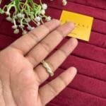 Beautiful White stone Golden Adjustable Ring✨1375