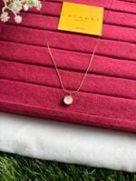 Beautiful smile design one side white circle design premium trendy Necklace ✨1492 - Image 6