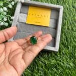 Beautiful Green Rectangular stone Adjustable Ring✨1491