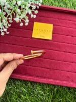 Beautiful Nail design Golden Open bangle✨1480 - Image 6