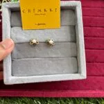Beautiful flower design Golden earrings ✨1488
