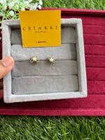 Beautiful flower design Golden earrings ✨1488
