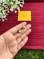 Beautiful flower design Golden earrings ✨1488 - Image 3