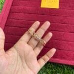 Beautiful diamond Imitation premium Rosegold design open bangle🌸1493