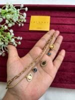 Beautiful Evil eye design Double layer Golden premium quality bracelet 🧿1479 - Image 5