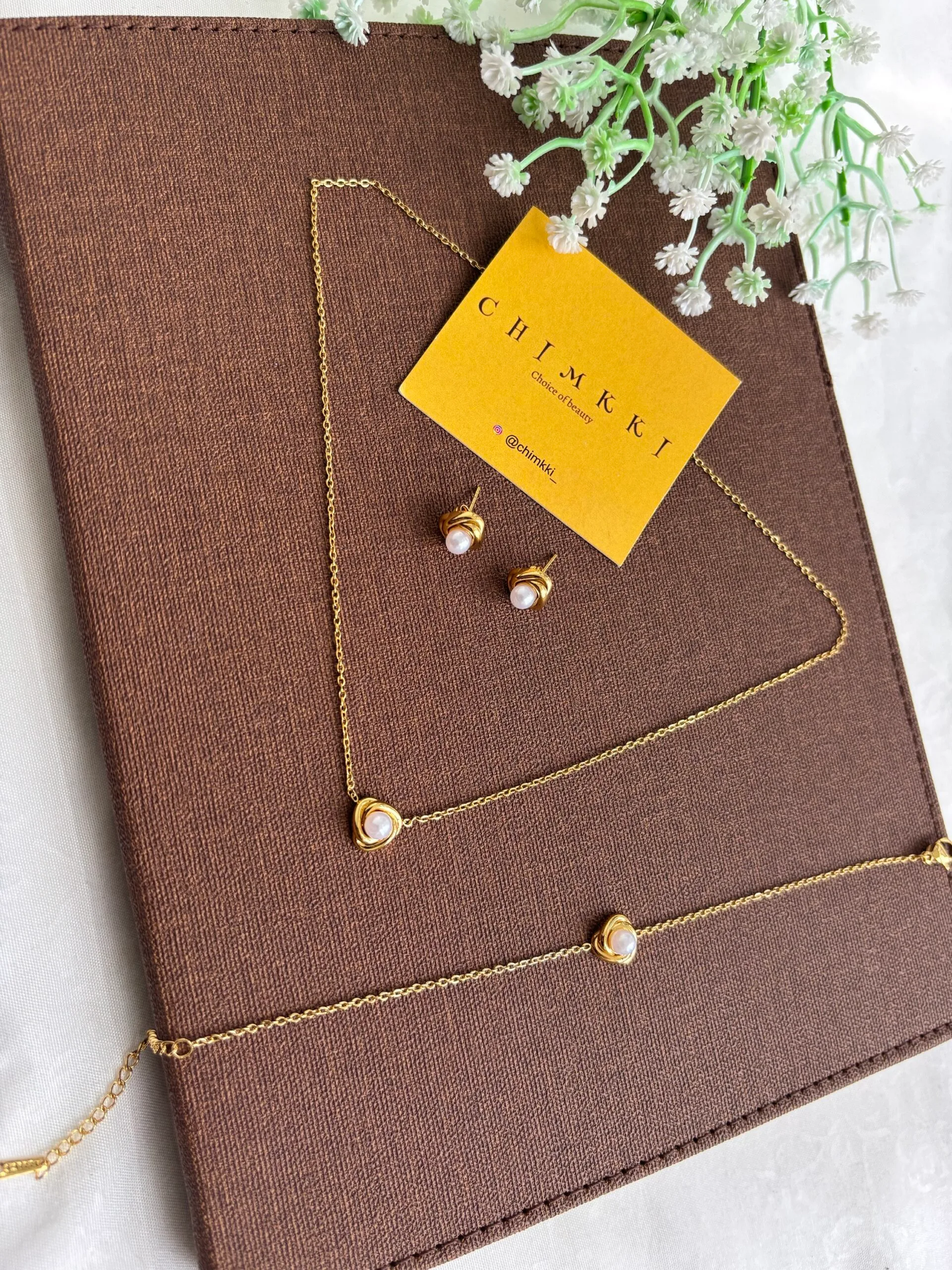 Beautiful combo set pearl design ♥️1513 - Image 2