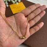Stainless steel Beautiful 3 balls Golden Necklace for Kids❣️1520