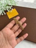 Stainless steel Beautiful design Golden open bangle✨1530 - Image 3