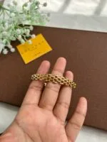 Stainless steel Beautiful design Golden open bangle✨1530 - Image 2