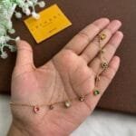 Beautiful multicolour Stone Necklace♥️ heart design ❣️1529