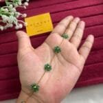 Beautiful Green flower design bracelet 🌸1528