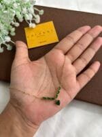 Beautiful Green stone Golden Necklace ✨1538 - Image 2