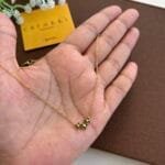 Beautiful Green stone flower design  Necklace 🌟1556