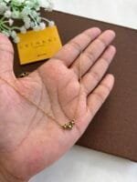 Beautiful Green stone flower design  Necklace 🌟1556