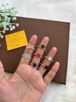 Stainless steel Beautiful Adjustable size cute Golden Rings✨1543 - Image 2