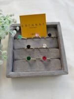 Stainless steel Beautiful Adjustable size cute Golden Rings✨1543