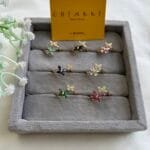 Stainless steel Beautiful adjustable size Butterfly Stone Design Adjustable Rings😍1542