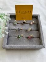 Stainless steel Beautiful adjustable size Butterfly Stone Design Adjustable Rings😍1542