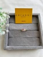 Stainless steel Beautiful Adjustable size butterfly and oval stone design Golden Rings✨1547 - Image 6